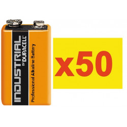9v batteria elettrica (50 pezzi) lr22 alcalina 500ma hq 6lf22 am6 6lr61 1604a a1604 mn1604 522 4022 duracell - 1
