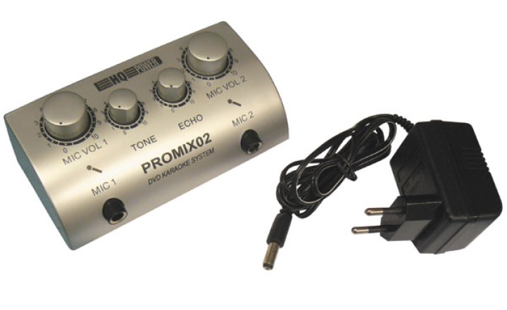 Sound mixer karaoke mixer promix02 2 micro microphone music party sound velleman velleman - 1