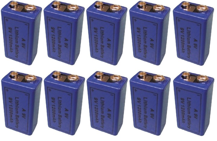 9v 1200ma batteria al litio 6f22 6lf22 am6 1604a 6lr61 mn1604 a9v 522 a1604 4022 lunga durata (10 pilas) alimentazione pile batt