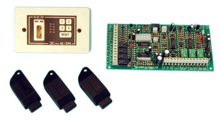 Chiave elettronica 4 zone per attivazione automatismo domotica chiavi elettroniche attivazione albano - 1