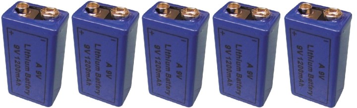 9v 1200ma batteria al litio 6f22 6lf22 am6 1604a 6lr61 mn1604 a9v 522 a1604 4022 lunga durata (5 pilas) alimentazione pile batte