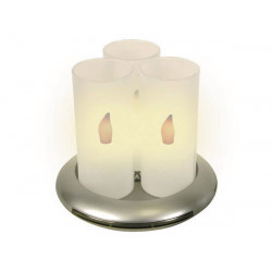 Set of 3 rechargeable led candles velleman - 1