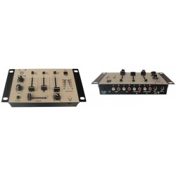 Mixer dispone di 3 canali 2 ingressi stereo promix50s sistema audio micro suono microfoni velleman velleman - 1