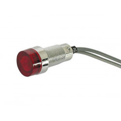 Round 13mm panel control lamp 220v red