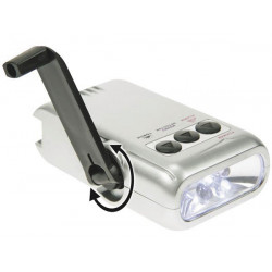Dynamo led flashlight charger for mobile phone alarm fake money detector jr  international - 2