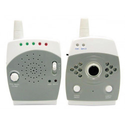Sistema di monitoraggio bambino ascoltando la radio + videocamera baby monitor camsetw4 interfono senza fili velleman - 1