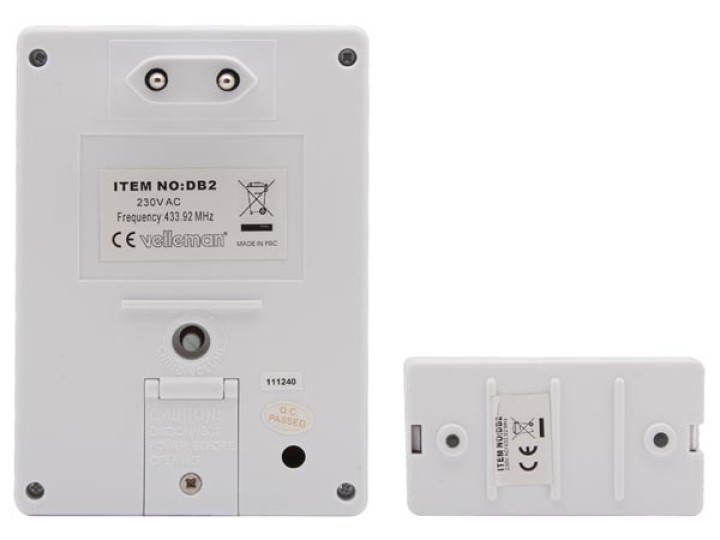 Chime 220vac wireless chime with waterproof panic button, 30 60m electronic wireless chimes wireless door chime waterproof panic