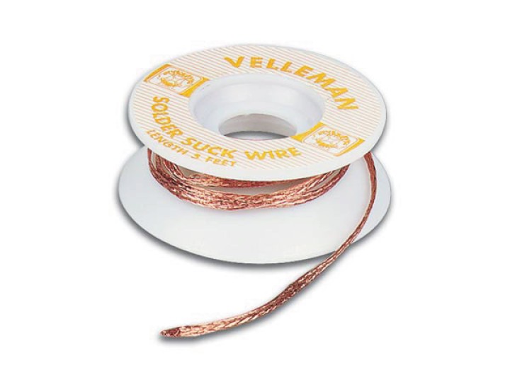 Treccia dissaldante saldatura dissaldatura 2 millimetri 1,5 m desolder velleman velleman - 1