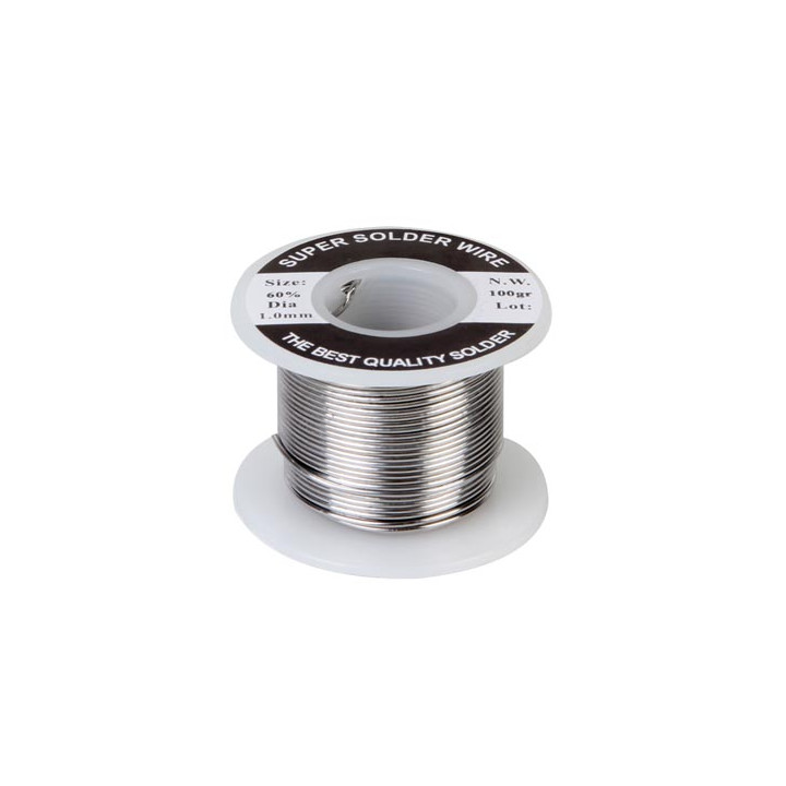 Rodillo de soldadura 100gr Sn 60% Pb 40% 1mm 100g núcleo estaño resina máquina de soldadura de hierro konig - 1