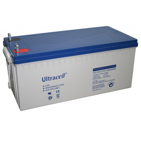 Bateria recargable 12v 250ah bateria secas recargables bateria seca recargable pilas secas bateria recargables ultracell - 1
