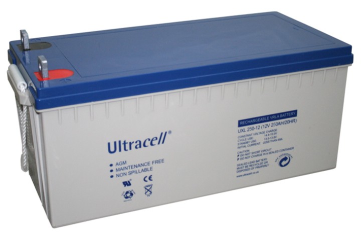 Batteria ricaricabile 12v 250a 250ah solare eolico batterie accu piombo gel accu a tenuta ultracell - 1