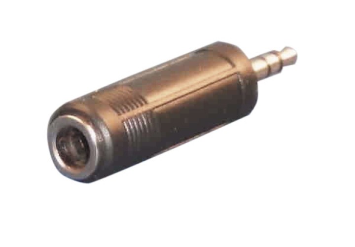 Adaptador jack macho ø3.5 hacia jack hembra ø6.35 adaptador convertidor konig - 1