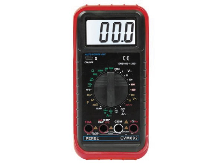 3 ½ stelliges multimeter 24 bereiche 10a temperatur kapazitat frequenz velleman - 2