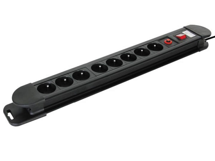 Power strip 8 prese limitatore di sovratensione di sovraccarico protezione contro i fulmini tempesta ebp08n jr international - 1