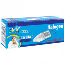 Halogen lamp clear, 20w 12v, g4