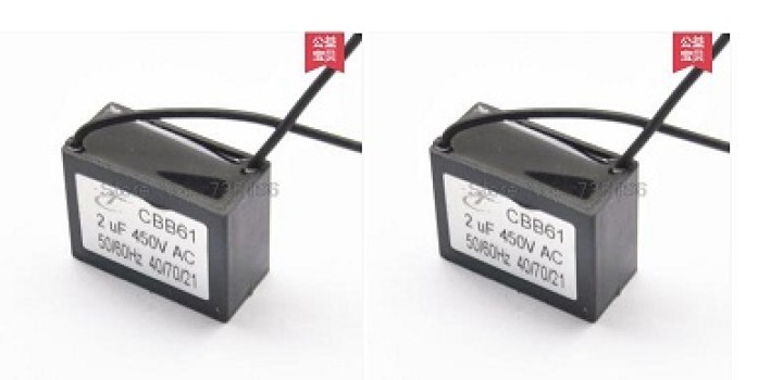 2 X condensatore CBB61 450V2UF condensatori di capacità di scarico ventilatore condensatore 2uF jr international - 1