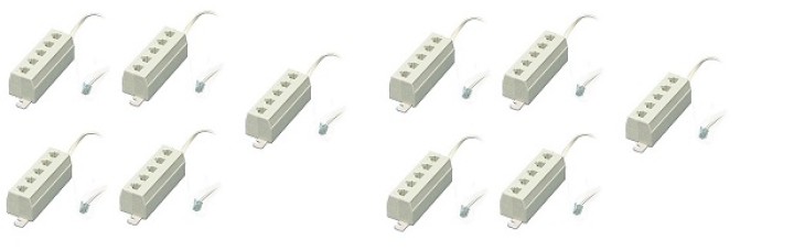 10 X Streifen telefon rj11 rj11 stecker auf 5 female-0030 steckdose telefonkabel jr international - 1