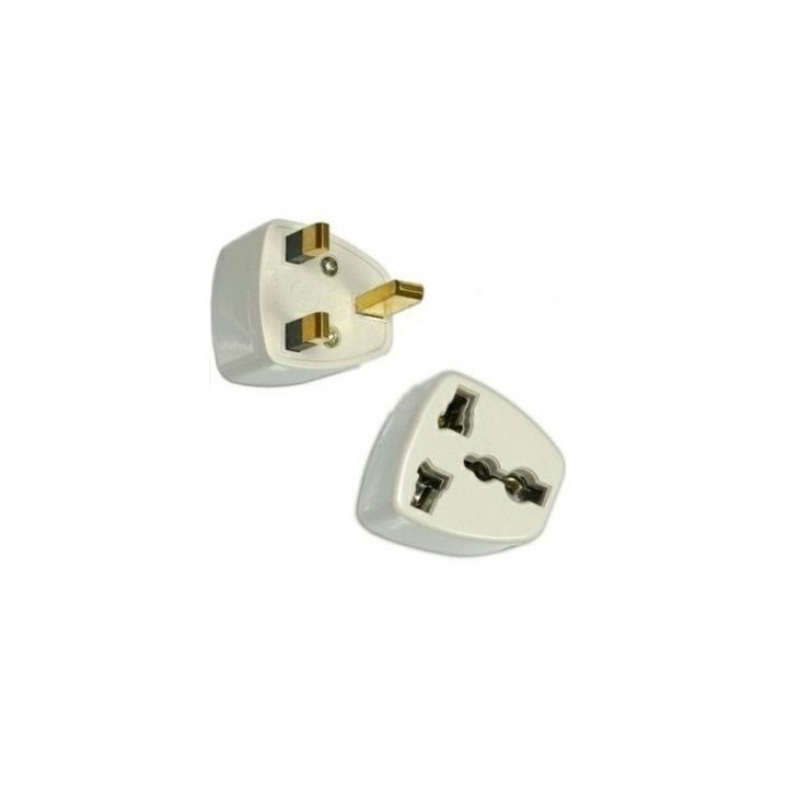 Adattatore elettrico presa europea verso presa inglese senza presa terra convertitore adattatore converter smartphonexpert - 1