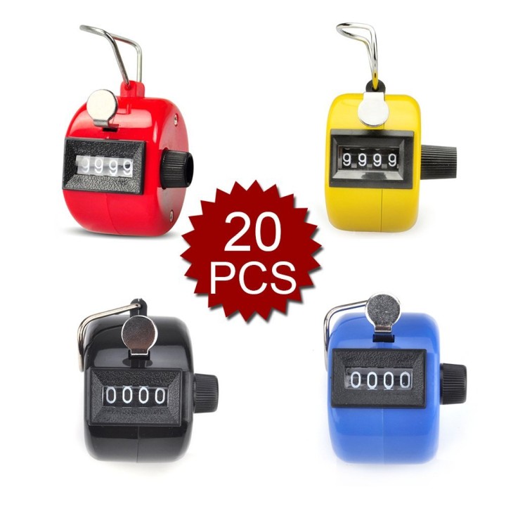 20 pcs Tally Counter, Plastic Tally Counter Clicker, 4 Colors jr international - 5