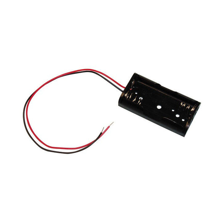 10 X Acoplador 2 pilas r6 con hilos aa am3 lr6 15a e91 mn1500 815 4006 boitier coffre boite 2 accu jr international - 1