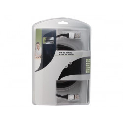 USB cable 3.0 usb plug to to usb plug with professional cord 1.8m pac604t018 velleman - 1