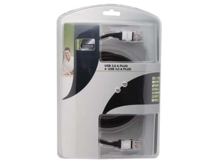 USB 3.0 USB cable conector USB para conectar un cable de 1,8 m pac604t018 profesional velleman - 1
