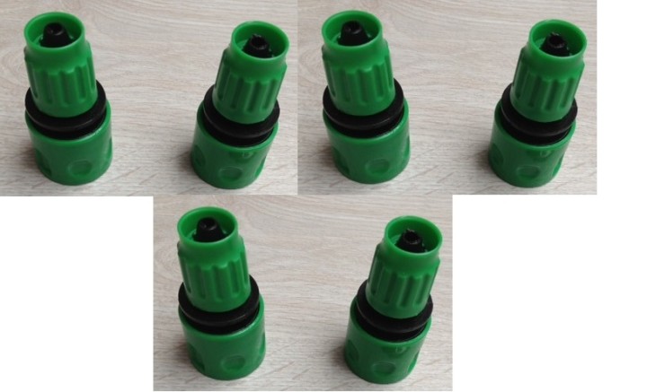 6 X Gardena conexión rápida conector a presión para tubo extensible hose8fr hose15fr hose23fr riego jr international - 3