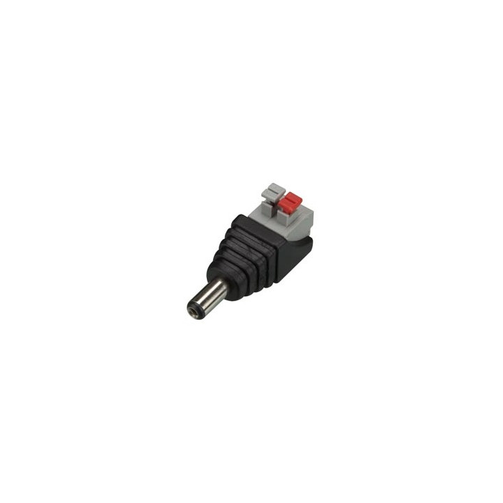Power plug 2,1 millimetri maschio a 2 pin di connessione a molla 5 pc cd032 jr international - 1