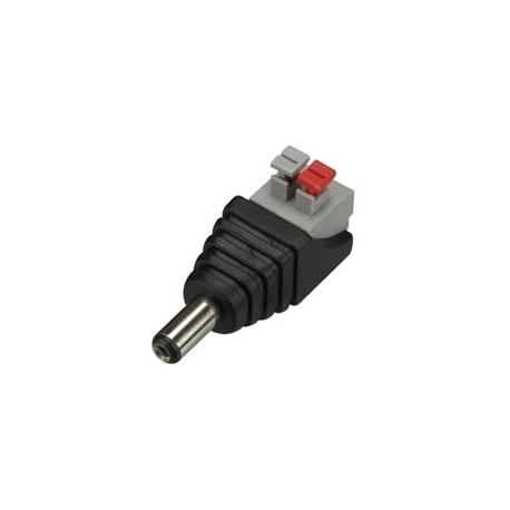 Power plug 2.1 mm male to 2 pin connection spring 5 pcs cd032 jr international - 1