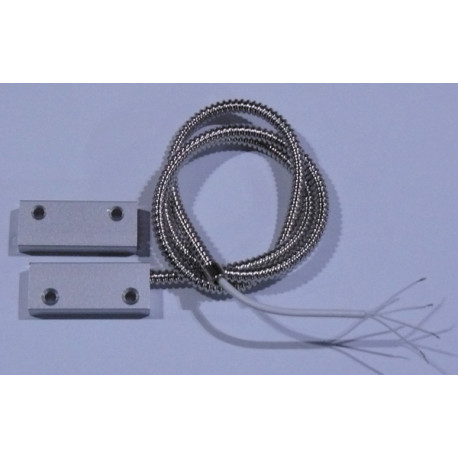 Contacteur detecteur blinde ouverture magnetique 4 wire 80cm alarme contact nf saillie ms-18m jr international - 1