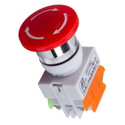 Emergency stop button no nf punch diameter 22 mm for bpr22 boit1 security anti agressio jr international - 7