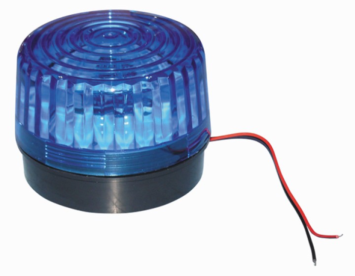 Flash alarma electronico xenon azul 220vca ø99x75mm haa220b flashs alarmas electronicas azules jr international - 3