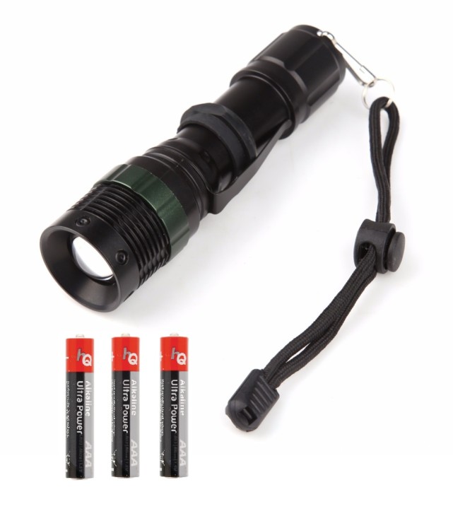 600lm led de 3w linterna con zoom 3 modos de iluminación de aluminio cree q5 zoom jr international - 1