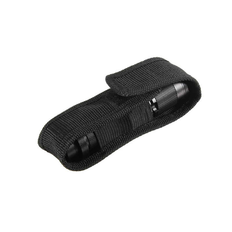 1X 14cm Portable Nylon Holster Holder Pouch Case Flashlight Torch Belt Bag R L3