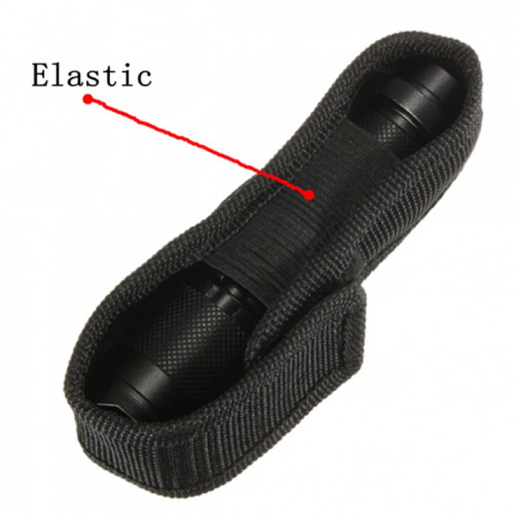 Caso Holder 13 centimetri di nylon fondina Belt Pouch per Torcia LED per la maggior parte torcia fenix  - 3