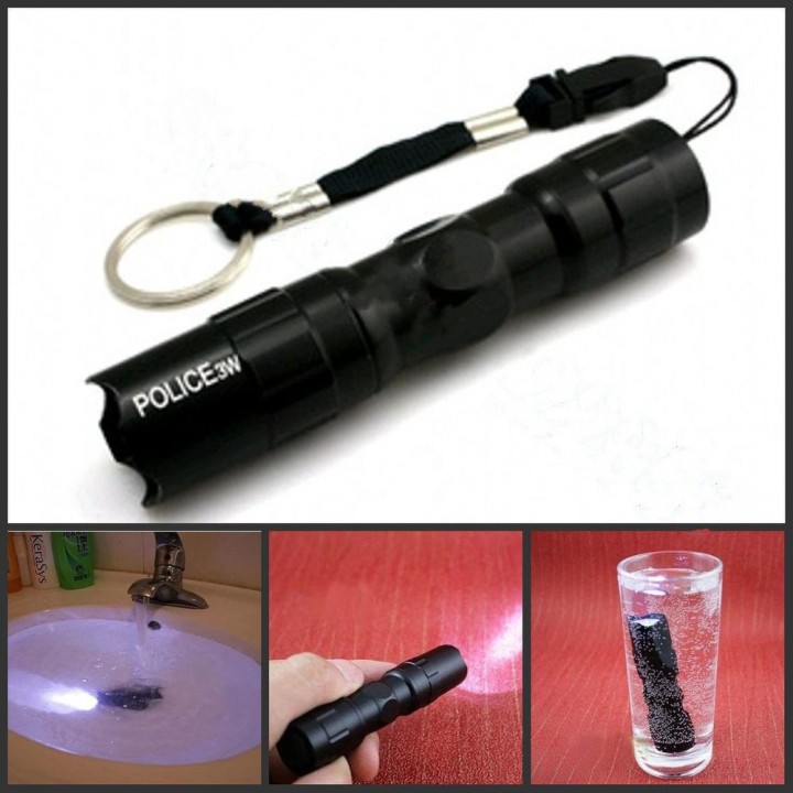 Torche led 3w cree lumière q5 mini lampe eclairage jr international - 1