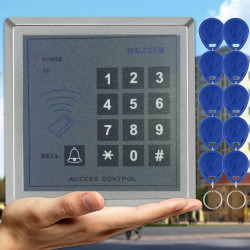 Seguridad en el hogar RFID Proximidad Entrada Puerta Sistema de control de acceso de llave con 10pcs RFID llaves Key fob jr inte