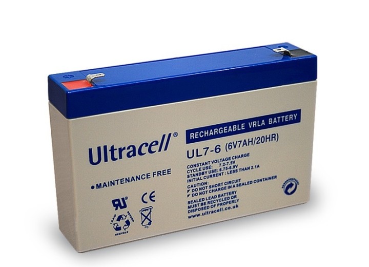 Batteria ricaricabile 6v 7ah 7.2ah 7.5ah batterie ricaricabile accumulatore piombo gel impermeabile jr international - 1