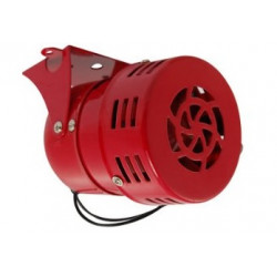 Sirena con turbina 220vca 0.35a rojo 500m 110db ms220 sistemas de alarmas interiores casas chalet tiendas jr international - 1