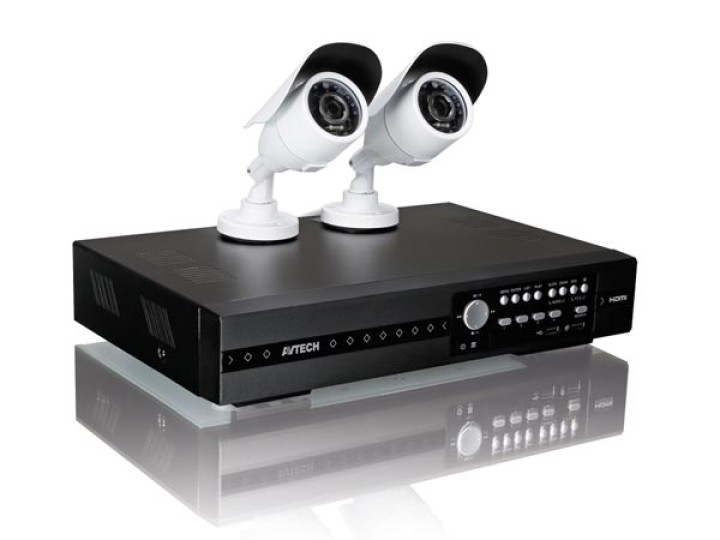 Full hd video uberwachungssystem 4 kanale 2 ir kameras push video and status ivs cctvpromt1 velleman - 2