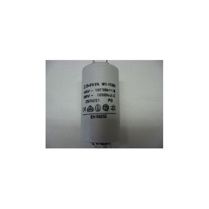 Condensador 2.5 mf micro farad 450v 50 60 hz condensador de arranque motor universal a borne am w1 11012 fixapart - 1
