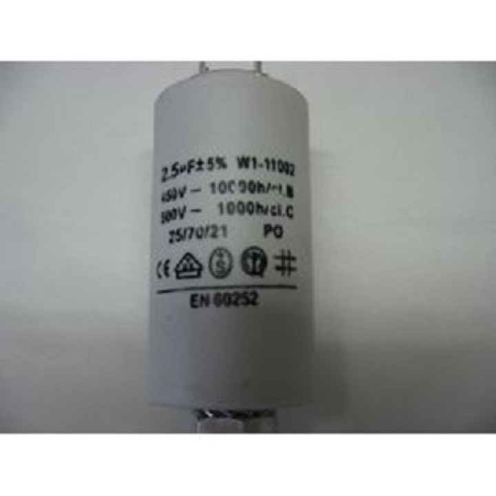 Condensatore 2.5 mf micro farad 450v 50 60 hz condensatore di avviamento motore motorizzazione cancello fixapart - 1
