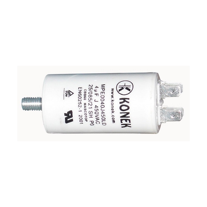 4mf kondensator mf mikrofarad 450v 50/60 hz motorinbetriebnahme w1 11.004 wohnung lug uhr wb4040/a - 1