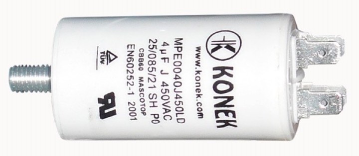 Capacitor 4uf / 450 v + earth wb4040/a - 1