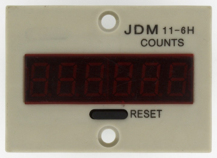 Jdm11-6h elettronici capitalizzazione contatore 12v dc digit intera counting jr international - 8