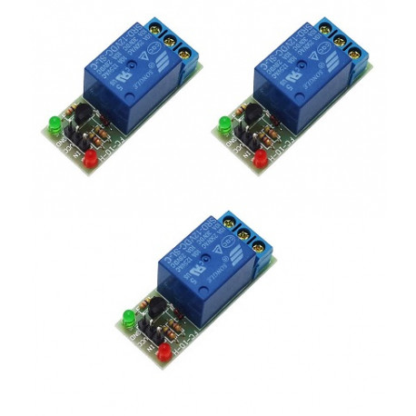 3 x 1-channel relay module for scm ,appliance control,single chip microcomputer 12v jr international - 1