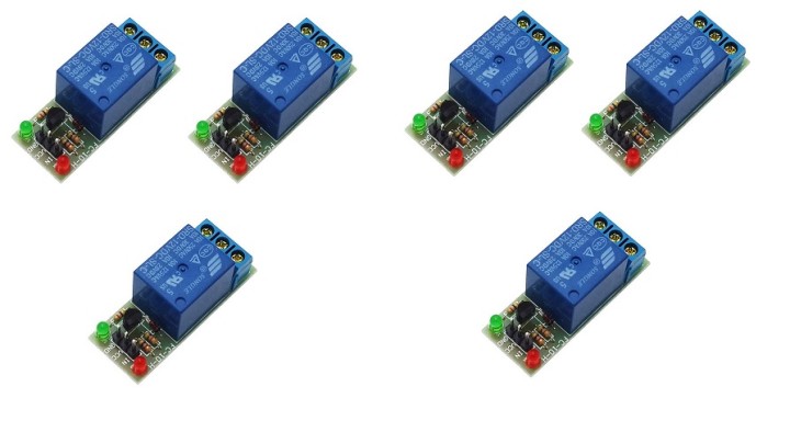 6 x 1-channel relay module for scm ,appliance control,single chip microcomputer 12v jr international - 1