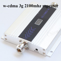 Teléfono 3G WCDMA 2100MHZ Mobile Signal Booster repetidor de la señal del amplificador del teléfono celular con el cable de la a