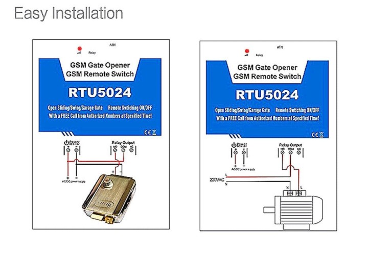 GSM Gate Opener Relay Switch Remote Access Control Wireless Door Opener By Free Call RTU5024 App Support jr international - 6