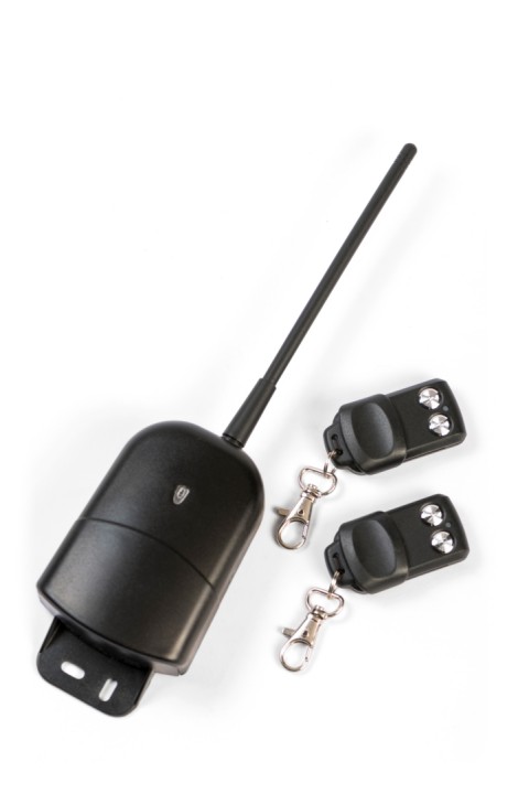 Ricevitore autoapprendimento kit che comprende anche due radiocomandi configurabili in modo indipendente Monostabile / bistabile